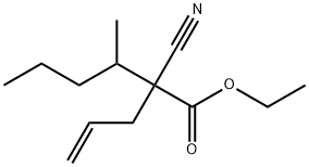 ETHYL 2-ALLYL-2-CYANO-3-METHYLHEXANOATE 化学構造式