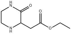 2-(3-氧-2-哌嗪基)乙酸乙酯,33422-35-4,结构式