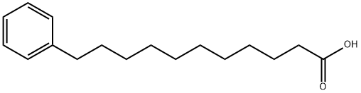 11-フェニルウンデカン酸 化学構造式