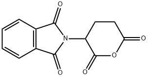 2-(四氢-2,6-二氧代吡喃-3-基)异吲哚-1,3(2H)二酮, 3343-28-0, 结构式
