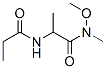 Propanamide,  N-methoxy-N-methyl-2-[(1-oxopropyl)amino]- Structure