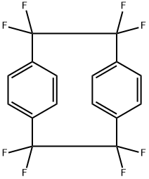2,2,3,3,8,8,9,9-Octafluorotricyclo[8.2.2.24,7]hexadeca-4,6,10,12,13,15-hexaene Structure