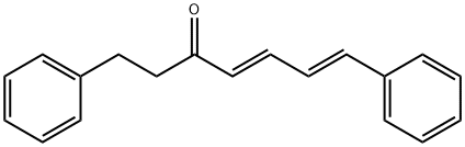 (4E,6E)-1,7-Diphenyl-4,6-heptadien-3-one Struktur