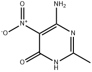 6-aMino-2-Methyl-5-nitropyriMidin-4-ol 化学構造式