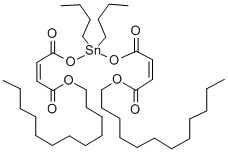 (2Z,9Z)-6,6-ジブチル-4,8,11-トリオキソ-5,7,12-トリオキサ-6-スタンナテトラコサ-2,9-ジエン酸ドデシル 化学構造式