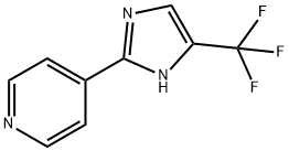 2-(4-ピリジル)-4-(トリフルオロメチル)-1H-イミダゾール 化学構造式