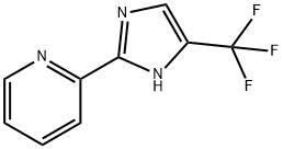 2-(2-ピリジル)-4-(トリフルオロメチル)-1H-イミダゾール 化学構造式