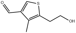 2,(4-甲酰-3-甲基噻吩-2-基)乙基醋酸盐 结构式