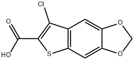7-CHLOROTHIENO[2,3-F][1,3]BENZODIOXOLE-6-CARBOXYLIC ACID Structure