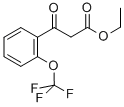 3-(2-三氟甲氧基苯基)-3-氧代丙酸乙酯 结构式