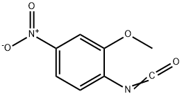 2-METHOXY-4-NITROPHENYL ISOCYANATE 化学構造式