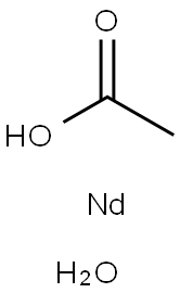 Neodymium(III)  acetate  hydrate Structure