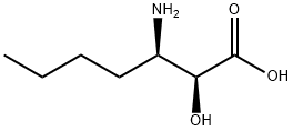 (2S,3R)-3-AMINO-2-HYDROXYHEPTANOIC ACID Structure