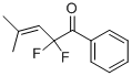 3-Penten-1-one, 2,2-difluoro-4-methyl-1-phenyl- (9CI) Structure