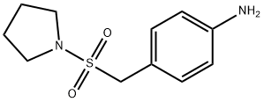 4-[(1-ピロリジニルスルホニル)メチル]アニリン 化学構造式