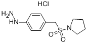 4-(1-Pyrrolidinylsulforylmenthyl)phenylhydrazine hydrochloride Structure