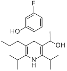 3-Pyridinemethanol, 4-(4-fluoro-2-hydroxyphenyl)-a-methyl-2,6-bis(1-methylethyl)-5-propyl-|4-(4-氟-2-羟基苯基)-Α-甲基-2,6-双(1-甲基乙基)-5-丙基-3-吡啶甲醇