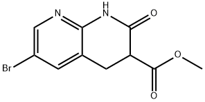 METHYL 6-BROMO-2-OXO-1,2,3,4-TETRAHYDRO-1,8-NAPHTHYRIDINE-3-CARBOXYLATE Structure