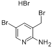 5-BROMO-3-(BROMOMETHYL)PYRIDIN-2-AMINE HYDROBROMIDE 化学構造式