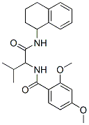 Benzamide, 2,4-dimethoxy-N-[2-methyl-1-[[(1,2,3,4-tetrahydro-1-naphthalenyl)amino]carbonyl]propyl]- (9CI) Structure