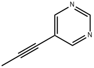 Pyrimidine, 5-(1-propynyl)- (9CI) 结构式