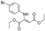 2-(p-Bromoanilino)fumaric acid diethyl ester Struktur