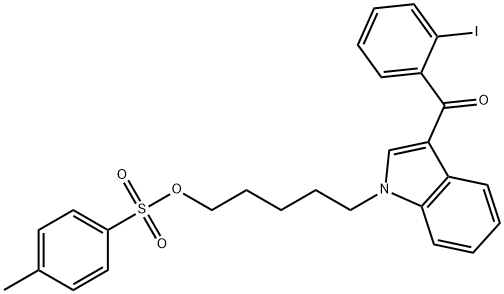 (2-Iodophenyl)[1-[5-[[(4-Methylphenyl)sulfonyl]oxy]pentyl]-1H-indol-3-yl]-Methanone|(2-Iodophenyl)[1-[5-[[(4-Methylphenyl)sulfonyl]oxy]pentyl]-1H-indol-3-yl]-Methanone