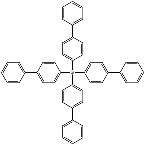 四(4-苯基苯基)硅烷 结构式
