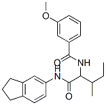 335249-68-8 Benzamide, N-[1-[[(2,3-dihydro-1H-inden-5-yl)amino]carbonyl]-2-methylbutyl]-3-methoxy- (9CI)