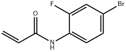 N-(4-溴-2-氟苯基)丙烯酰基酰胺 结构式