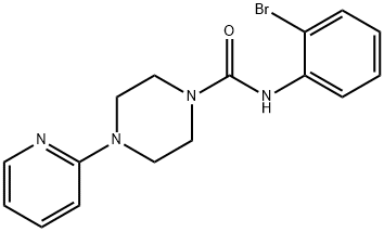 N-(2-bromophenyl)-4-(2-pyridinyl)tetrahydro-1(2H)-pyrazinecarboxamide,335282-78-5,结构式