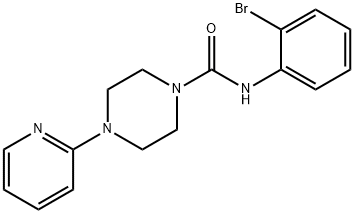 N-(2-bromophenyl)-4-(2-pyridinyl)tetrahydro-1(2H)-pyrazinecarboxamide Structure