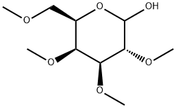 2-O,3-O,4-O,6-O-テトラメチル-D-ガラクトピラノース 化学構造式