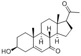 Pregn-5-ene-7,20-dione, 3-beta-hydroxy- 化学構造式