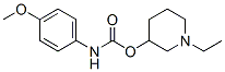 p-Methoxycarbanilic acid 1-ethyl-3-piperidinyl ester Structure