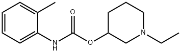 2-Methylphenylcarbamic acid 1-ethyl-3-piperidyl ester Struktur