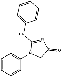 2-ANILINO-1-PHENYLIMIDAZOLIN-4-ONE 结构式