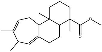 (4R,4aR,11aS,11bR)-2,3,4,4a,5,6,8,11,11a,11b-Decahydro-4,8,9,11b-tetramethyl-1H-cyclohepta[a]naphthalene-4-carboxylic acid methyl ester Structure