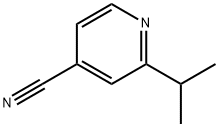 2-(1-メチルエチル)-4-ピリジンカルボニトリル 化学構造式