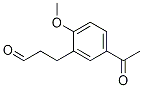 Benzenepropanal, 5-acetyl-2-Methoxy- 结构式