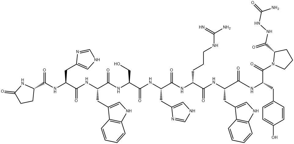 (D-ARG6,AZAGLY10)-GNRH II (HUMAN, CHICKEN) Struktur