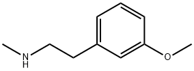 3-メトキシ-N-メチルベンゼンエタンアミン 化学構造式