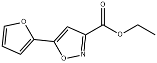 5-(2-呋喃基)异恶唑-3-羧酸乙酯 结构式