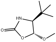 2-Oxazolidinone,4-(1,1-dimethylethyl)-5-methoxy-,(4S,5R)-(9CI) Struktur