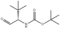 Carbamic acid, [(1S)-1-formyl-2,2-dimethylpropyl]-, 1,1-dimethylethyl ester Structure