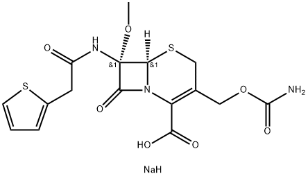 セフォキシチンナトリウム 化学構造式