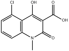 5-CHLORO-1,2-DIHYDRO-4-HYDROXY-1-METHYL-2-OXO-3-QUINOLINE CARBOXYLIC ACID Structure