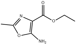 ETHYL 5-AMINO-2-METHYLOXAZOLE-4-CARBOXYLATE 化学構造式