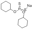 sodium O,O-dicyclohexyl dithiophosphate 结构式