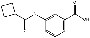 3-[(环丁基羰基)氨基]苯甲酸 结构式